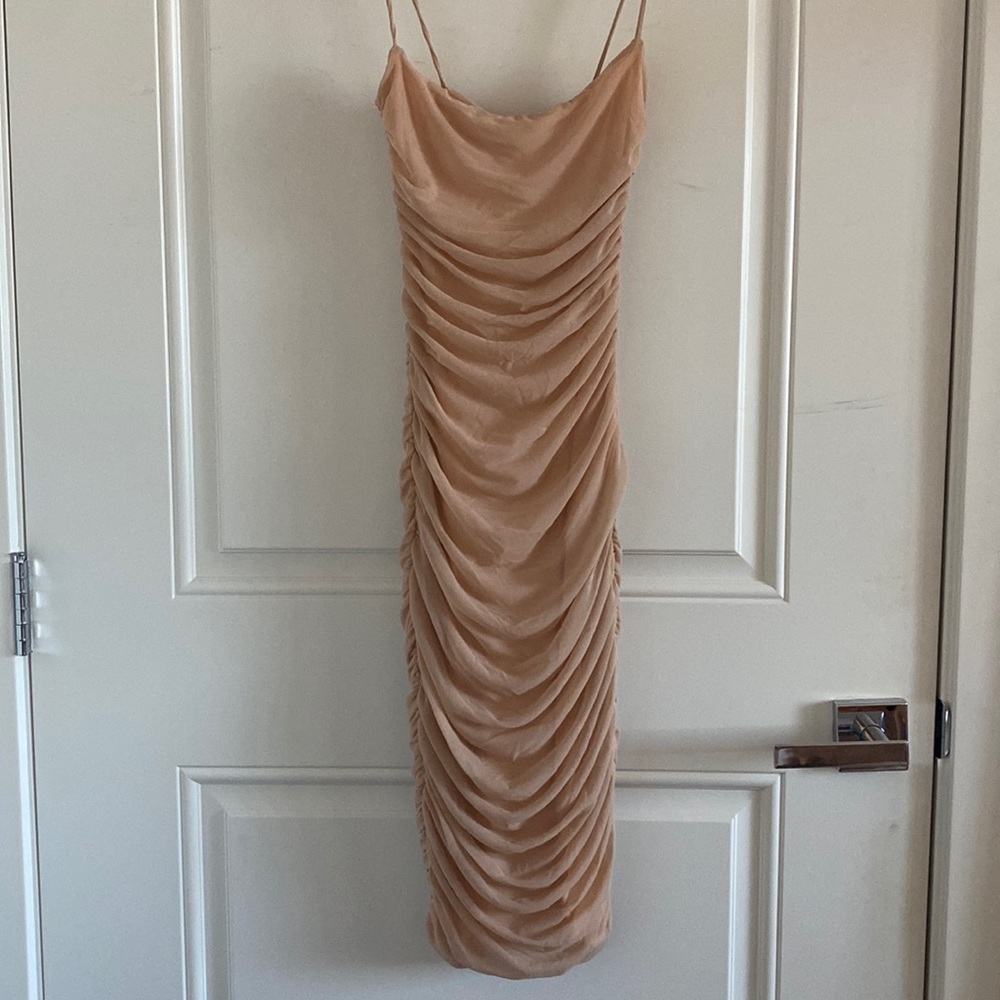 Oh Polly Nude Pink Dress